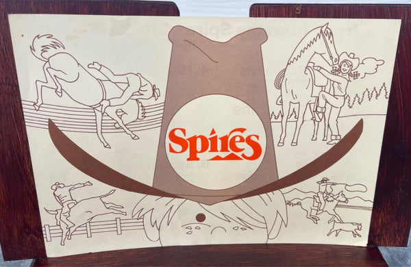 1970's Original Kids - Children's Menu SPIRES Restaurant Southern California