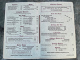 1968 VICTOR HUGO Restaurant Vintage Dinner Menu Bob & Jean White Long Beach ?