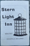 1980's STERN LIGHT INN Restaurant Menu Sicklerville New Jersey
