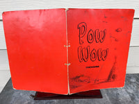 1978 POW WOW ROOM RESTAURANT & LOUNGE Indian Theme Dinner Menu Mystery Location