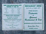 Vintage DIETWORKS Gourmet Restaurant & Deli Menu Little Silver New Jersey