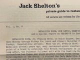 1968 Jack Shelton Restaurant Review MEDALLION ROOM Rue Lepic SEAR'S Perino's