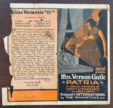 1917 PATRIA Rare Spy Silent Film Serial Herald Episode 6 ALIAS NEMESIS