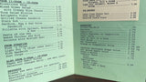 1989 STAR CAFE Original Restaurant Menu Montrose California