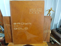 1952 Western Michigan College Kalamazoo Original YEARBOOK Annual Brown and Gold