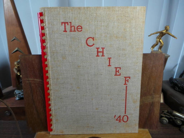 1940 WAUSEON HIGH SCHOOL Ohio Original YEARBOOK Annual The Chief