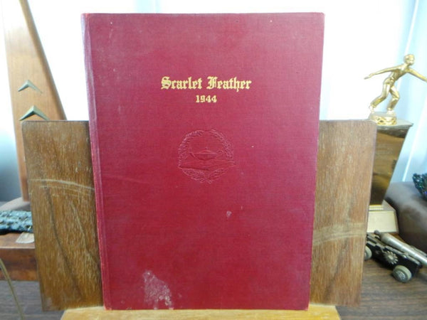 1944 CENTRAL HIGH SCHOOL Red Wing Minnesota Original YEARBOOK Scarlet Feather