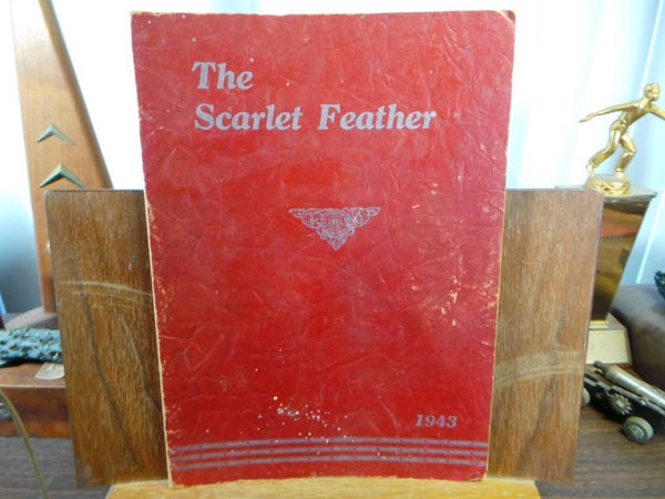 1943 CENTRAL HIGH SCHOOL Red Wing Minnesota Original YEARBOOK Scarlet Feather