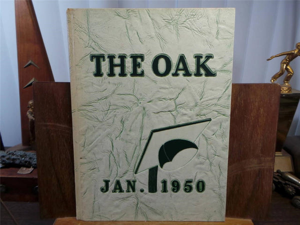 1950 January ROYAL OAK HIGH SCHOOL Michigan Original YEARBOOK Annual The Oak