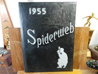 1955 MACOMB SENIOR HIGH SCHOOL Macomb Illinois Original YEARBOOK Spiderweb