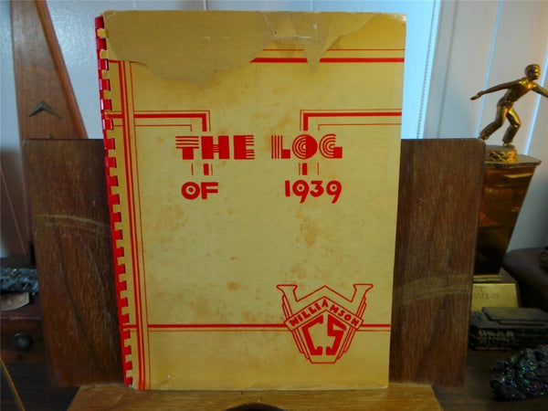 1939 WILLIAMSON CENTRAL SCHOOL New York Original YEARBOOK Annual The Log