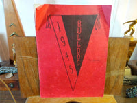 1945 ALGONA HIGH SCHOOL Iowa Original YEARBOOK Annual Bulldog