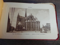 Vintage AMIENS France Souvenir Photograph Book Cathedral Circus Somme Vergeaux