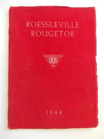 1944 ROESSLVILLE HIGH SCHOOL Albany New York Original YEARBOOK Annual Rougetor