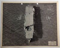 1943 USS SANTEE ACV-29 CVE-29 Naval Intelligence RESTRICTED PHOTO Navy Carrier