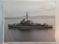 1954 USS BURTON ISLAND AGB-1 Ice Breaker ORIGINAL USN NAVY Photograph 11x14