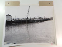 Vintage U.S. Naval Base PORT HUENEME Ca. OFFICIAL Photo Navy Loading Dock Area