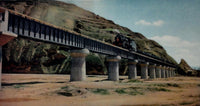 1954 PRC CHINA EMBASSY PROPAGANDA Train Bridge China Photograph Plate Print