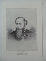 1895 EDWIN M. STANTON Secretary Of Civil War Union Lawyer Politician Portrait
