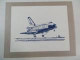 1981 Rockwell International NASA STS-1 COLUMBIA Employee Letters Gift Etchings