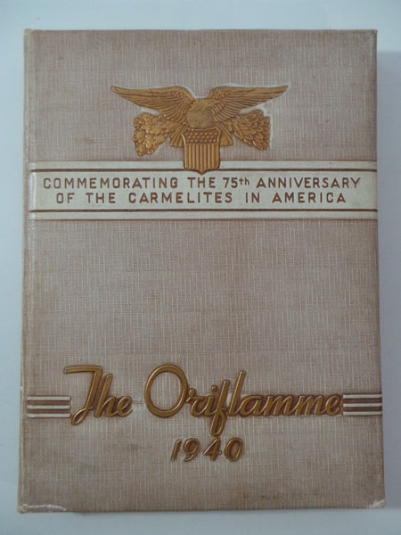 1940 Mount Carmel High School Chicago Illinois Original YEARBOOK Oriflamme