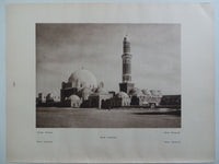 1925 SANAA MOSQUE YEMEN  Sepia Photogravure City ARCHITECTURE Art Print