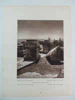 1925 CAPERNAUM Sea Galilee Israel Synagogue Ruins Photogravure Art Print