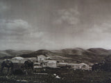 1925 SAMARIA HEROD'S PALACE RUINS Israel Shomron Levant West Bank Photogravure