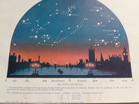 1923 MARCH STARS Constellation Astronomy Cityscape Westminster Bridge London