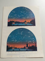 1923 MARCH STARS Constellation Astronomy Cityscape Westminster Bridge London