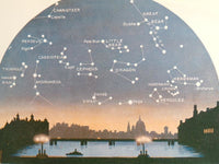 1923 FEBRUARY STARS Constellation Astronomy Cityscape Westminster Bridge London