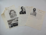 1975 BF GOODRICH RADIAL CHALLENGE SERIES Riverside Raceway Program Press Kit