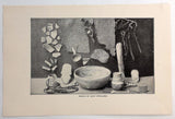 1898 INDIAN CLIFF DWELLERS Relics Bowl Cup food Utensils Photo Print