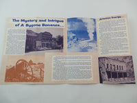 Vintage 1960s EUREKA COUNTY NEVADA Folding Color Brochure Beowawe Mining History