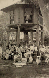 1916 PHILIPPINE ISLANDS Photo Filipino "Under The Bells" Village Church Print