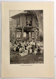 1916 PHILIPPINE ISLANDS Photo Filipino "Under The Bells" Village Church Print