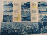 Vintage 1950s KEIHAN BUS CO. LTD JAPAN Sightseeing Guide Fold-out Brochure Map