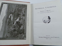 1918 1st. Ed. AUSTRALIA UNLIMITED Edwin Brady Wales Victoria Queensland Tasmania