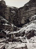 1925 WADI EN-NAR Kidron Valley Cliffs Rocks Photogravure Art Print