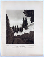 1925 JERUSALEM GAREN Of GETHSEMANE Walkway Photogravure Israel Palestine