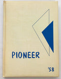 1958 WESTERN SENIOR HIGH SCHOOL Anaheim CA Original YEARBOOK Annual Pioneer