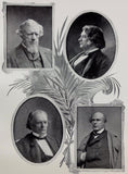 1895 Allen G. Thurman Charles Sumner Benjamin F. Wade Salmon P. Chase Print