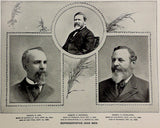 1895 REPRESENTATIVE OHIO MEN Samuel Cox Robert Schenck George Pendleton Print
