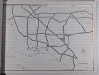 Vintage ANAHEIM CALIFORNIA Industrial Development MAPS BOOK Water Main Gas Soil