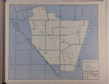 Vintage ANAHEIM CALIFORNIA Industrial Development MAPS BOOK Water Main Gas Soil