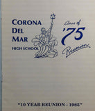 1975 1985 Corona Del Mar High School REUNION YEARBOOK Annual 10 Years Later