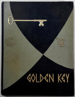 1958 MONTEBELLO SENIOR HIGH SCHOOL Original YEARBOOK Annual Golden Key