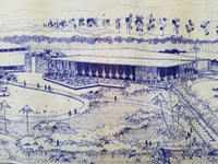 1962 ANAHEIM RECREATION CENTER  BLUEPRINTS Donal Engen Architectural Rendering