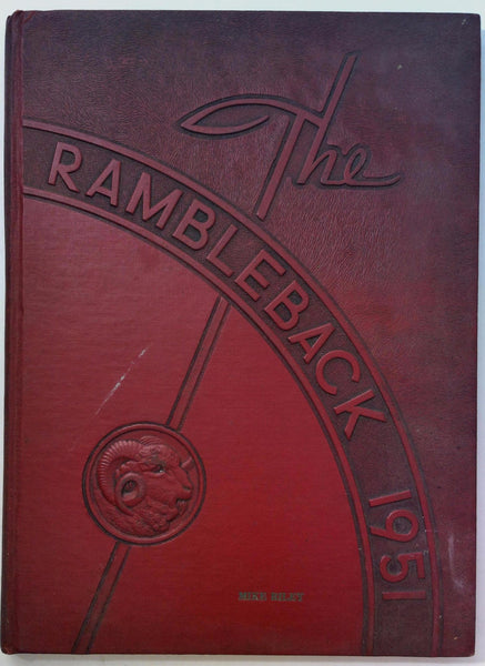 1951 SOUTH GATE HIGH SCHOOL CA Original YEARBOOK Annual Rambleback