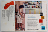 Vintage 1960s REDONDO TILE Packet Brochures Ceramic Flooring Vinyl Mid Century